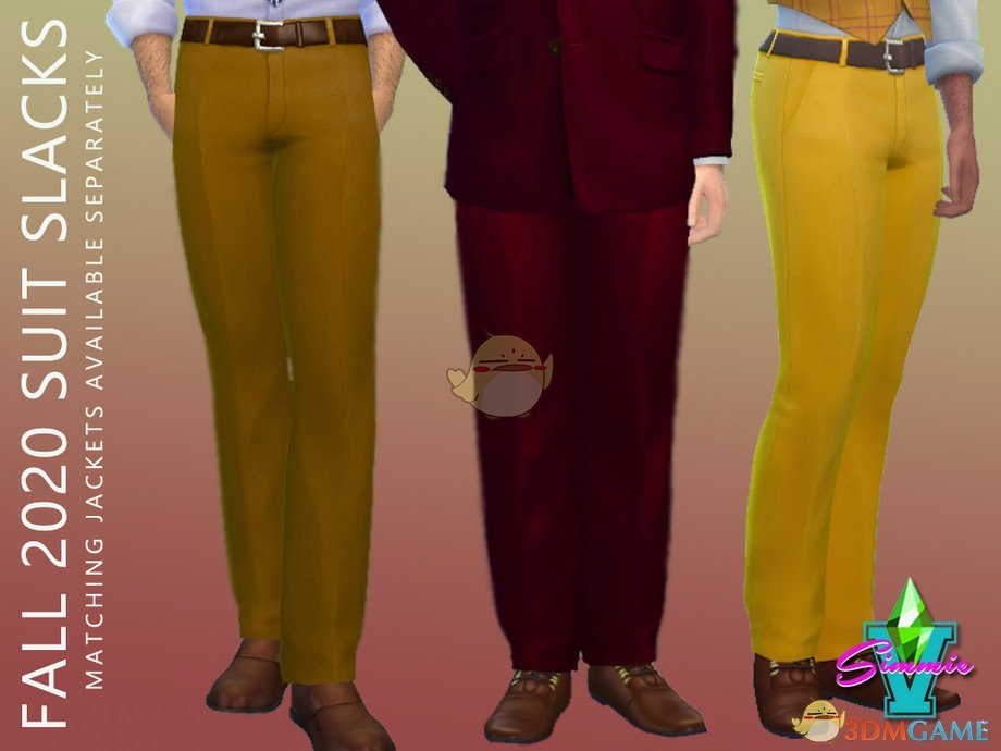 《模拟人生4》秋季西装裤MOD