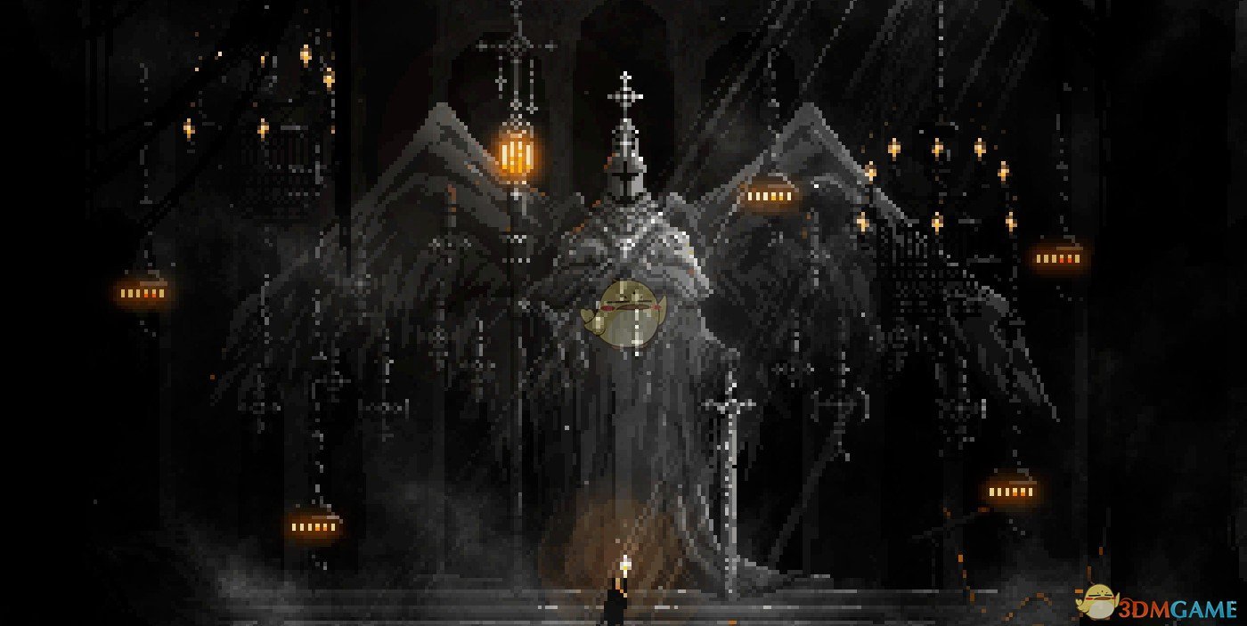 《Wallpaper Engine》像素风巨型十字天使像动态壁纸