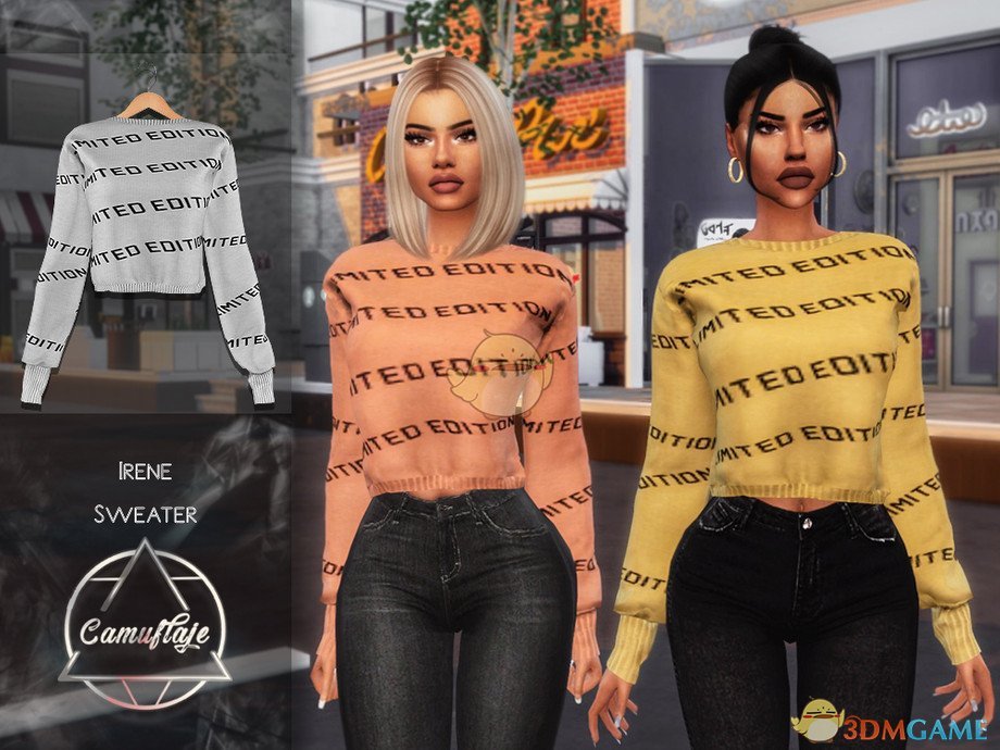 《模拟人生4》简单字母毛衣MOD