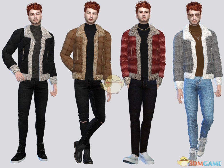 《模拟人生4》毛绒帅气夹克MOD