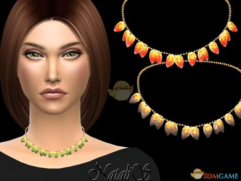 《模拟人生4》玻璃叶子项链MOD