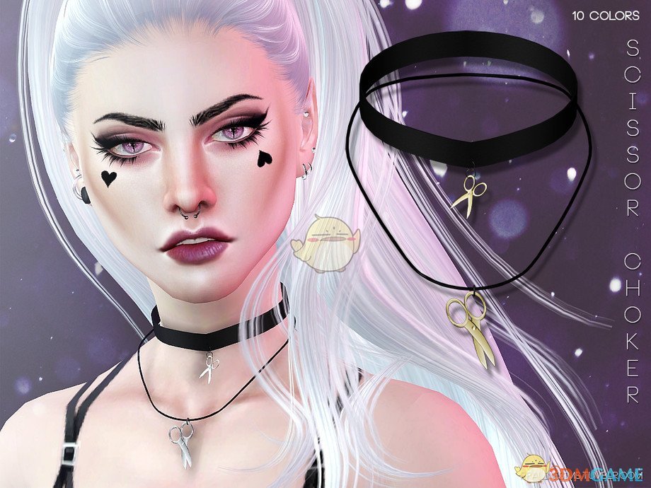 《模拟人生4》精致剪刀项圈MOD