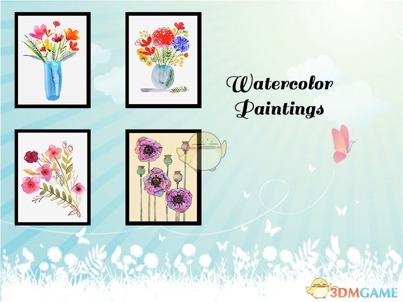 《模拟人生4》美丽水彩画壁画MOD