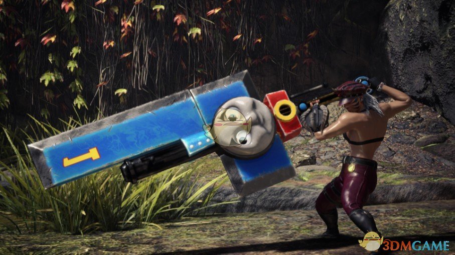 《怪物猎人：世界》托马斯小火车斩斧MOD