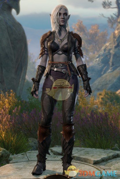 《博德之门3》女性黑色服装包MOD