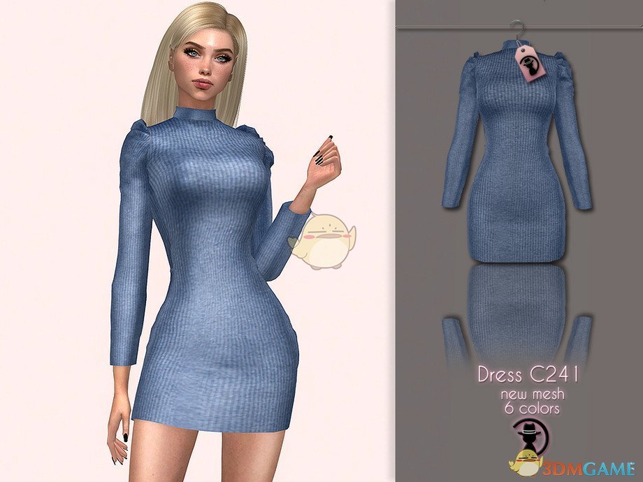 《模拟人生4》女性毛制连衣裙MOD