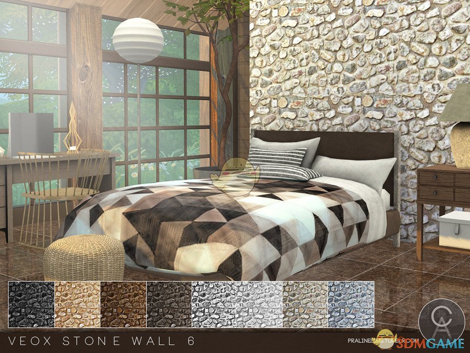 《模拟人生4》石头墙壁MOD