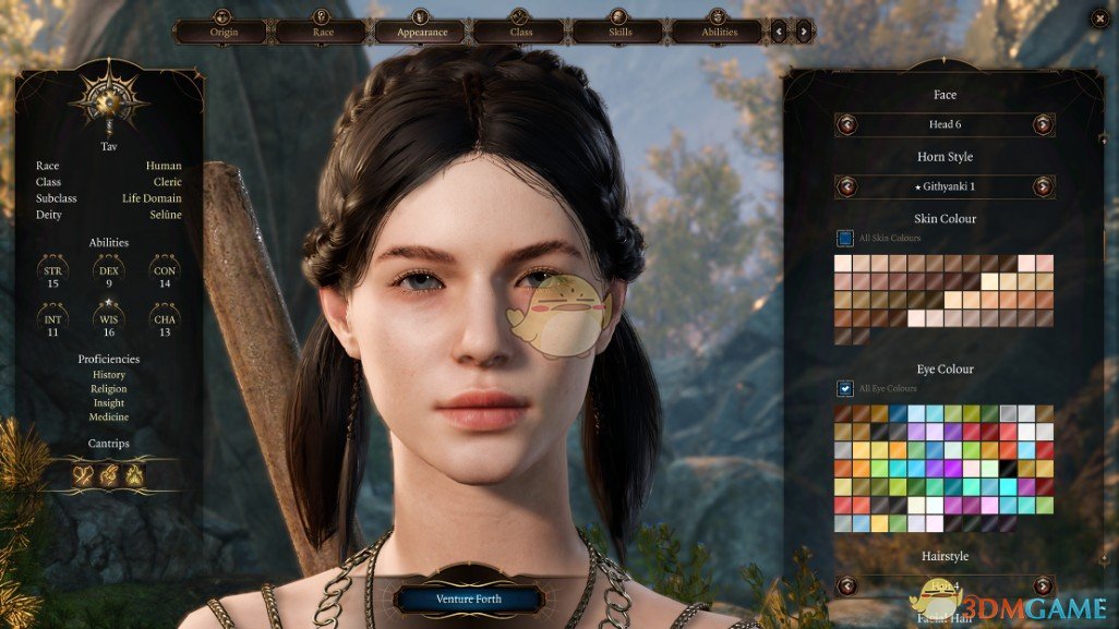 《博德之门3》额外的发型位置MOD