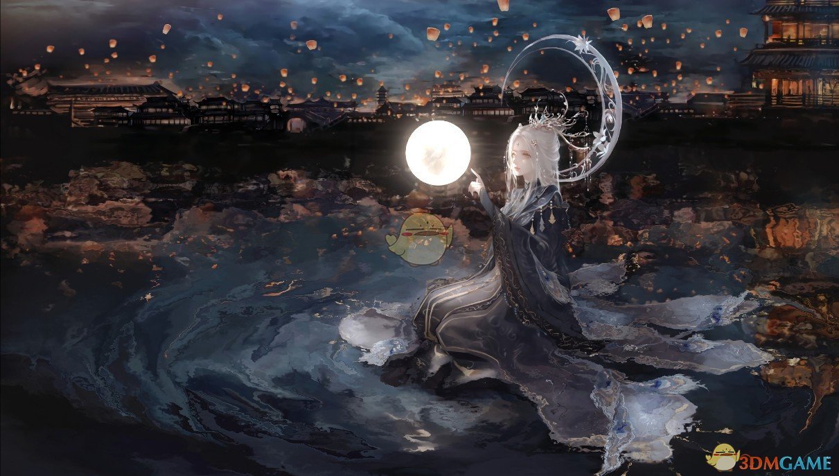 《Wallpaper Engine》月神古风精美绘图动态壁纸