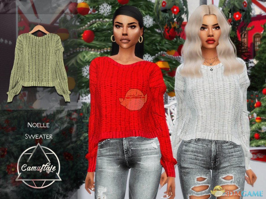 《模拟人生4》女性时尚针织毛衣MOD