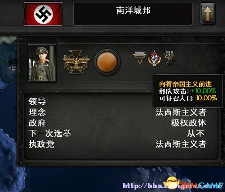 钢铁雄心4法西斯精英国度南洋城邦mod分享