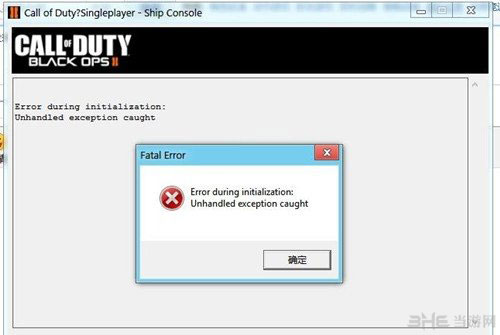 使命召唤9出现error during initialization错误