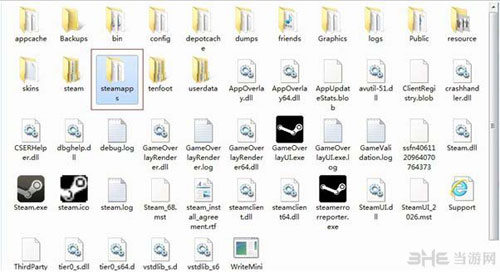 找到“steamapps ”文件夹