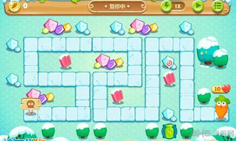 保卫萝卜2雪地4攻略金萝卜布阵图3