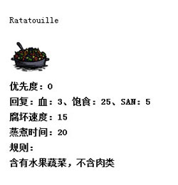 饥荒食谱