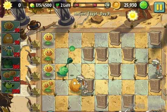 植物大战僵尸2埃及第九关3星图文攻略2