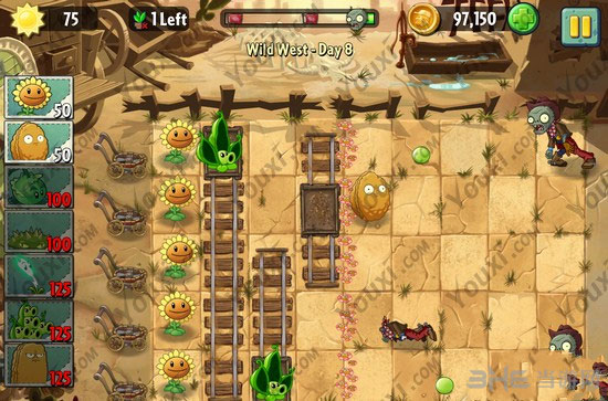 植物大战僵尸2狂野西部第八关三星图文攻略2