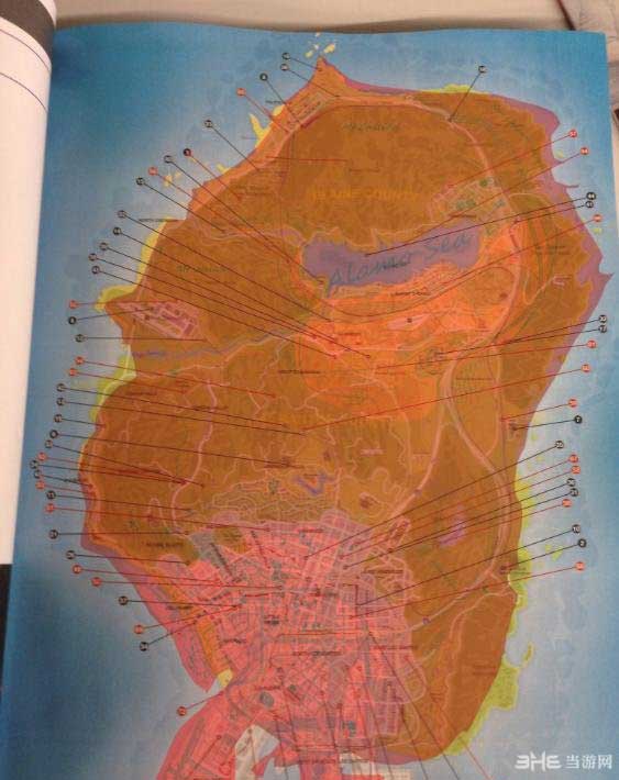 GTA5官方地图与之前玩家手绘地图对比