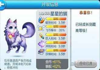 天天酷跑星星的猫