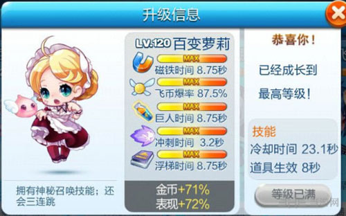 百变萝莉满级属性