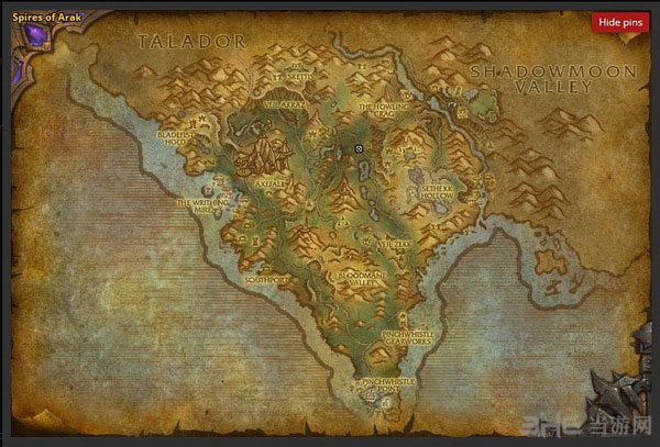 魔兽世界6.0要塞资源毒牙毒液地图