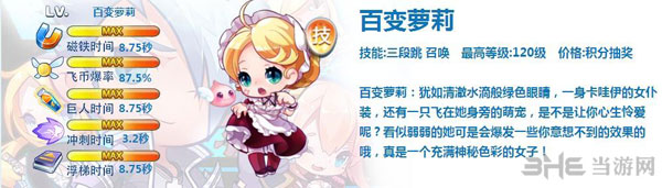 天天酷跑百变萝莉属性