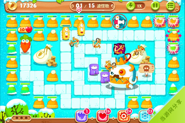 保卫萝卜2极地冒险100关攻略3