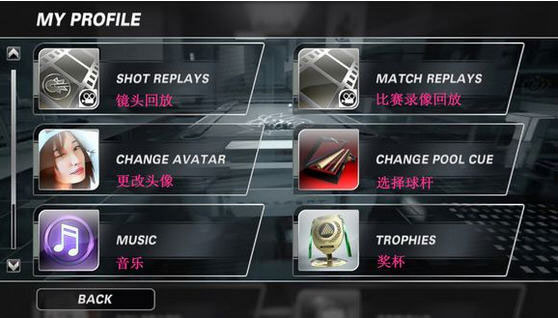 Hustle Kings台球王菜单选项中文翻译5