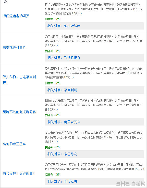 幻想神域每日扫荡任务汇总大全6