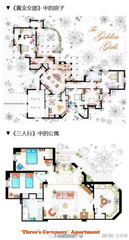 模拟人生4经典美剧房屋平面设计图1