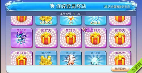 天天酷跑新春版2月签到奖励