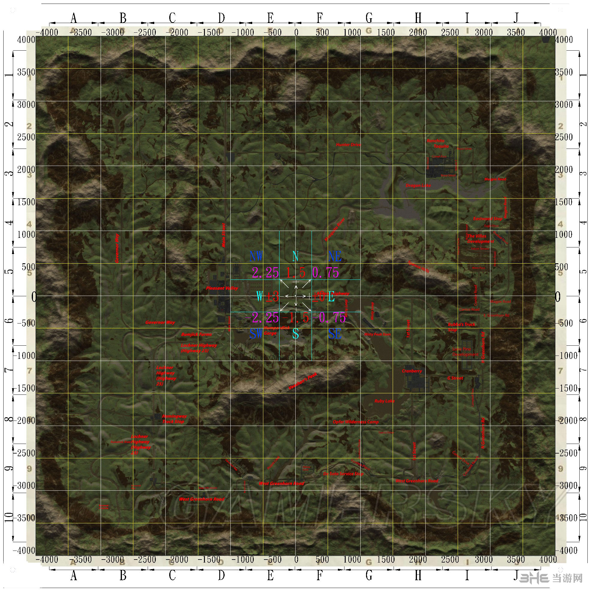 H1Z1地图