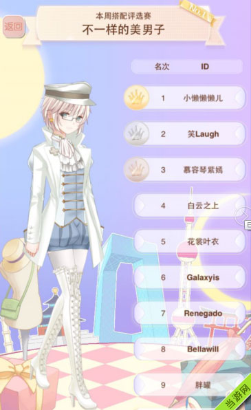 暖暖环游世界不一样的美男子主题搭配评选赛高分图文攻略3
