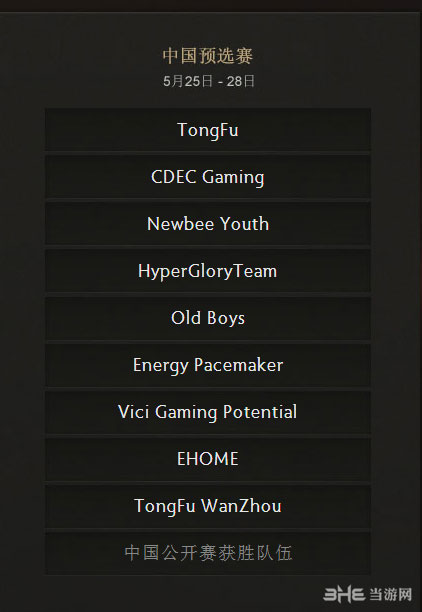 DOTA2 2015国际邀请赛TI5受邀队伍3