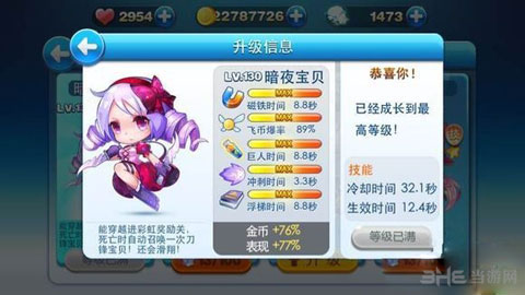 天天酷跑卡特琳娜和暗夜宝贝对比分析1