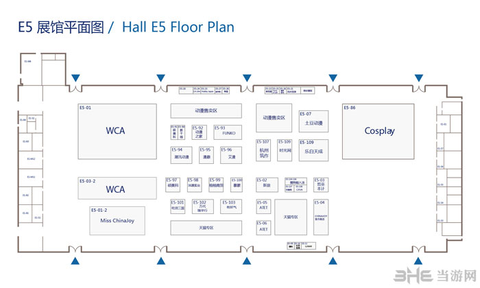 ChinaJoy2015展会现场各大游戏厂商展位分布图7