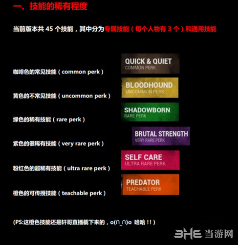 黎明杀机所有传授技能详情一览2