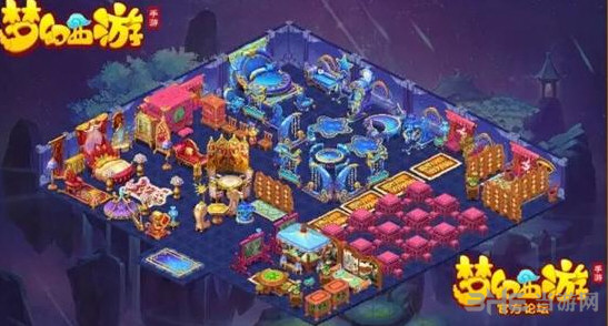 梦幻西游手游家园布置欣赏 三种风格混搭图萌翻天1