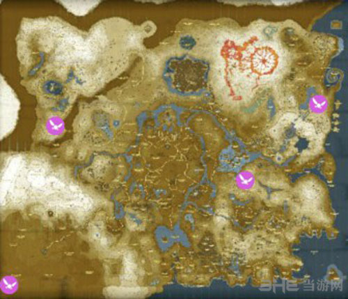 塞尔达传说荒野之息花仙子位子截图1