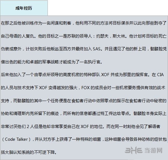 合金装备5幻痛骷髅脸资料图片4