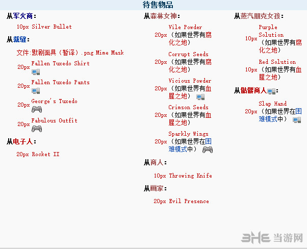 泰拉瑞亚血月之夜贩卖截图1