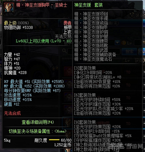 DNF神圣支援属性图片1