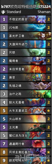 炉石传说卡组图片
