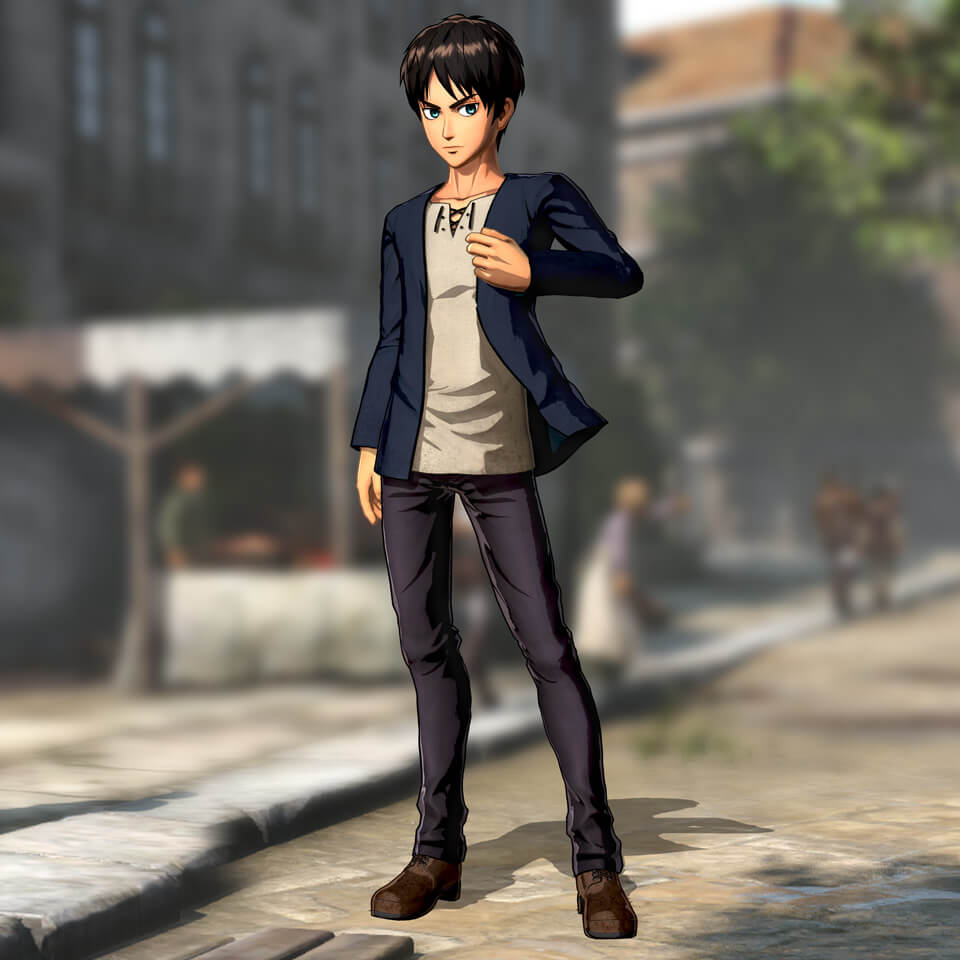 进击的巨人2艾伦便服形象