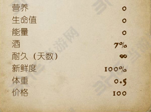 天国拯救保存药剂属性图鉴