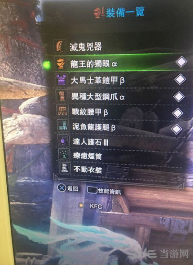 怪物猎人世界会心流配装图片2