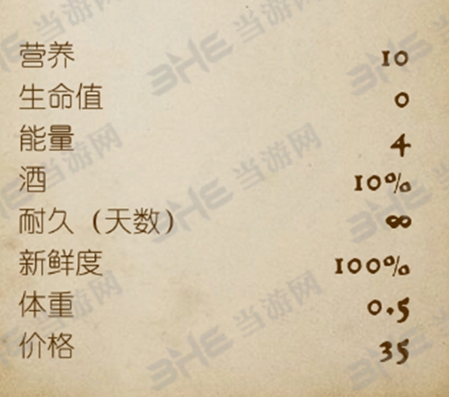 天国拯救镇定药剂属性图