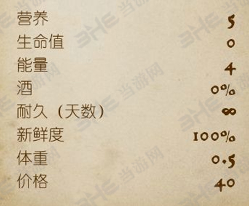天国拯救擦剂属性图