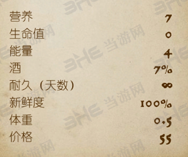 天国拯救爱情药剂属性图