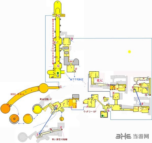 黑暗之魂重制版城外不死镇地图1